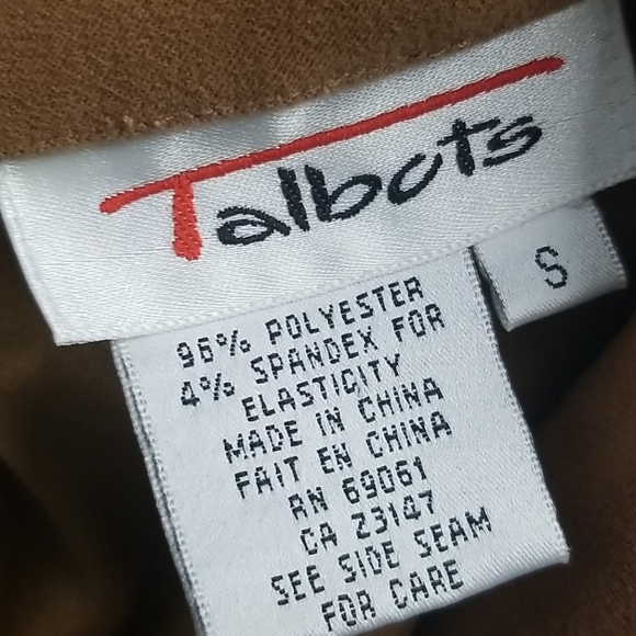 Talbots Camel button down top - Picture 4 of 5